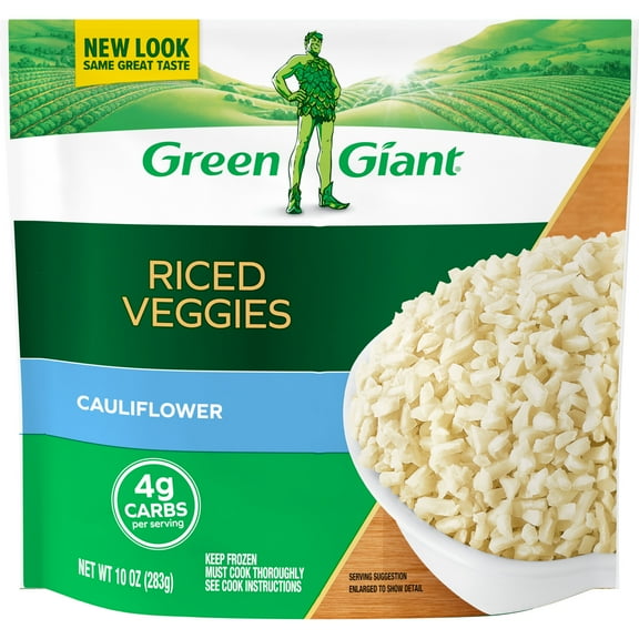 Green Giant Riced Veggies Cauliflower, Gluten Free, 10 oz (Frozen Vegetables)