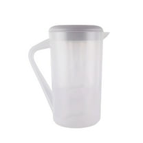Btomtd 2.5L Beverage Pitcher with Filter and Scale for Cold Drinks Plastic Pitcher Suitable for Coffee and Milk Tea Shop Dispenser Applications, Gray