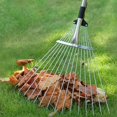 thumbnail image 1 of Feltree Râteau de Jardin Rétractable pour Feuillage Râteau de Jardin en Acier Inoxydable Tête Ronde Râteau à Herbe Outils de Jardin, 1 of 8