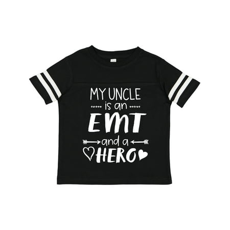 

Inktastic My Uncle is an EMT and a Hero Gift Toddler Boy or Toddler Girl T-Shirt