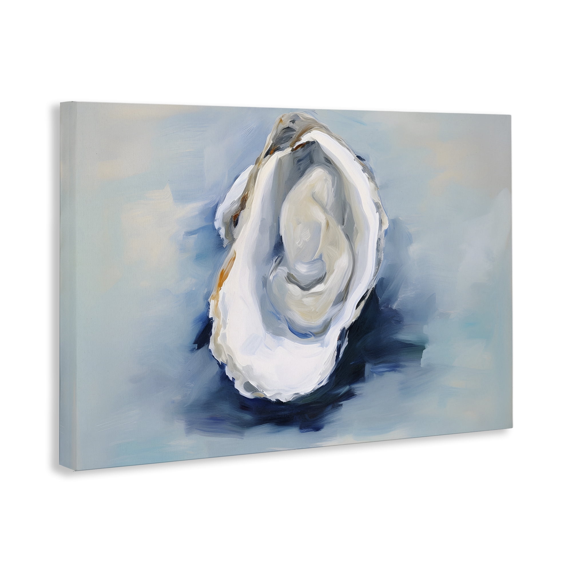 Stupell Industries Traditional Oyster View Nautical & Beach Painting Wrapped Canvas Art Print Wall Art, 45 x 30
