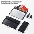 thumbnail image 3 of Fireproof Waterproof Document Bag Secret File Protect Pouch Cash Safe Box, 3 of 6