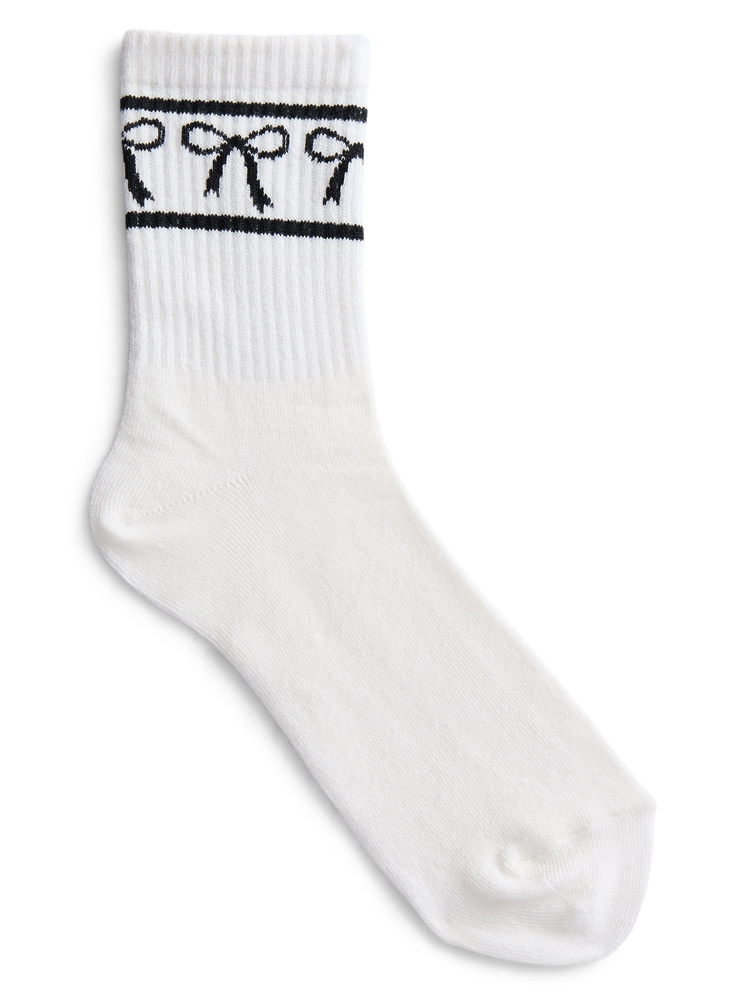 No Boundaries Women's Ribbed Mid Crew Socks, 6-Pack, Women's, Shoe Sizes 4-10