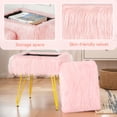 thumbnail image 4 of Taburete de tocador con almacenamiento MOOWIND Soft Otoman rosa, 4 of 8