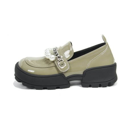 

Baby Girls‘ Solid Fashion Bead Decor Slip On Shoes Princess Shoes