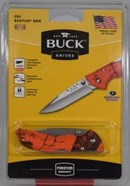 Buck Folding Blade 0284CMS9-C Bantam, Mossy Oak Orange Camo