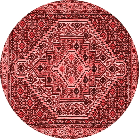 Ahgly Company Indoor Round Persian Red Traditional Area Rugs, 6' Round