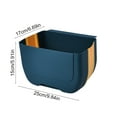 thumbnail image 2 of Wall-Mounted Kitchen Food Waste Bin - Cabinet Door Hanging Trash Can, Foldable & Detachable Design for Space-Saving Storage, Durable Plastic Organizer for Kitchen Supplies & Sorting, 10*7*6in, B, 2 of 7