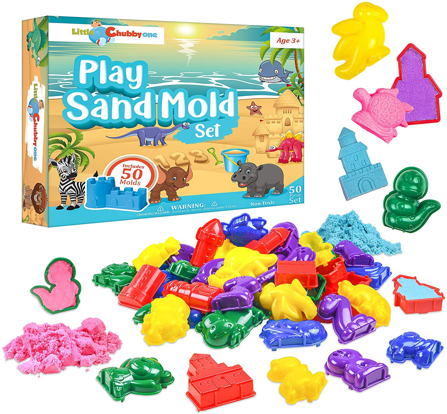 Sands Alive Farm Molding Play Sand Playset With Play Mat And Animal Molds 