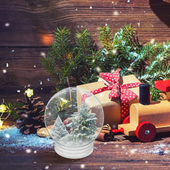 ELAYARD Water Globe Craft Kit Clear Plastic Smooth for Home Decor Set