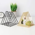 thumbnail image 1 of Flmtop Étagère de Rangement en Fer Style Nordique Triangle pour Livres et Magazines, 1 of 10