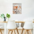 thumbnail image 3 of Farmhouse Orange Floral Wall Art for Living Room White Daisy Flower and Butterfly on Rustic Wood Pictures Wall Decor Nature Plant Framed Canvas Wall Art for Bedroom Bathroom Decor,16L X 12W inch, 3 of 6