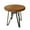 Beige, variant on OUFAN KWPZQEB Round Bistro Pub Table, 46.85" Cocktail Bar Table with Modern Style Metal Base, Bar Table for Bar, Pub, Bistro, Cafe, Living Room, Terrace, Brown