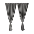 thumbnail image 1 of Outdoor Curtains for Patio Gazebo Porch 2 Panels with Sticky Top Back Tab Bottom Sun Blocking Windproof Drapes Rod Included UV Protection Weather Resistant, 1 of 9