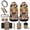 Butterfly Cow, variant on HUIACONG Palm Tree 12 Pcs Car Seat Covers Full Set Car Wheel Cover Protector Seat Belt Cover for Shoulder Pad Trash Bin for Car Car Organizer Rearview Mirror Cover Car Coasters