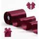thumbnail image 1 of Cinta decorativa FAKILO satinada de color rojo vino, 10 cm x 20 m, 1 of 8