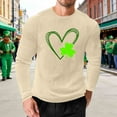 thumbnail image 1 of Amzcrzy - Sudadera Para Hombre, Estilo Informal, Holgada, Elástica, Para Fitness, Para El Hogar, Con Estampado Del Día De San Patricio, Manga Larga, Cuello Redondo, Color Caqui, 5Xl, 1 of 5