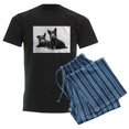 thumbnail image 6 of CafePress - Scottie Dogs Men's Dark Pajamas - Men's Dark Loose Fit Cotton Pajama Set, 6 of 7