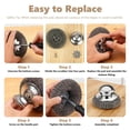 thumbnail image 6 of 7 Pack Steel Wool Scrubber, Stainless Steel Scrubber Pads with Handle - The Ultimate Scouring Solution for Rust, Stubborn Messes on Cookware, Grill, Oven & Kitchen Sinks, 6 of 14