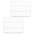 thumbnail image 1 of FUTUREORYY 2Pcs White Metal Fridge Shelf Divider Wire Rack for Universal Freezer and Refrigerator Use, 1 of 8