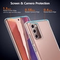 thumbnail image 3 of Case for Galaxy Note 20 Crystal Clear Designed Non-Slip Shockproof Protection Phone Case, Hard PC Back Flexible TPU Slim Fit Light and Durable Cover for Samsung Galaxy Note 20 5G, 3 of 8
