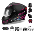 thumbnail image 1 of Casco Motocicleta Abatible Mujer Con Bluetooth + Certificado Dot + Luz Xtellar negro, 1 of 3