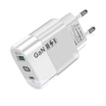 thumbnail image 2 of Adaptador de cargador USB 3.0 tipo C de carga de teléfono GaN de 65 W para Huawei (blanco de la UE), 2 of 3