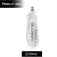 thumbnail image 3 of Botella Blanda de 500 Ml, Botella de Agua Blanda Plegable de TPU para Mochila de Hidratación, Botella de Agua Plegable para Senderismo, Ciclismo, Escalada B, 3 of 5