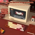 thumbnail image 7 of AJAZZ AK680 65% Wired Hotswap Mechanical Keyboard,68-Key Portable Anti-Ghosting Gaming Keyboard,Mixed Rainbow Backlit Programmable,EVA Sandwich,Ergonomic Design,Red Switch for MAC/WIN-Red, 7 of 7