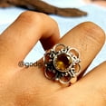 thumbnail image 4 of Handmade Sterling Silver Citrine Ring: Round Gemstone Jewelry, 4 of 10