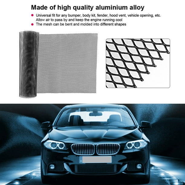 Acheter Grille de voiture en alliage d'aluminium 6x12mm, feuille de maille  hexagonale, filet de calandre de pare-chocs avant