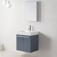thumbnail image 2 of Virtu USA Midori 24" Polymarble Single Bathroom Vanity Cabinet Set in Gray, 2 of 6