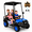 Blue, variant on 4-Seater 24V 4WD Kids Ride On Golf Cart with Remote Control, Soft Start & Stop | Detachable Sunshade Roof, Music, LED Lights,4 Shock Absorbers, Max Load 265 Lbs, Electric Car for Kids 3-8