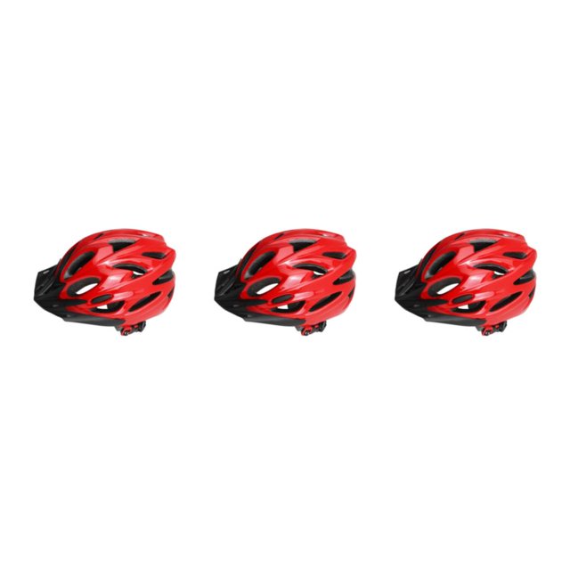 Decodeary Improve Safety Adjustable Mens Cycle - Lightweight And Impact Resistant Red 3Set