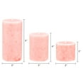 Mainstays Unscented Decorative Mottled Pillar Candles Set (3x3, 3x4