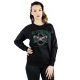 thumbnail image 2 of Harry Potter Womens Slytherin Quidditch Emblem Sweatshirt, 2 of 5