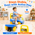 thumbnail image 5 of JoyStone Ride On Push Car for Toddlers, Push Walker Ride On Car with Lights, Music and Horn, Under Seat Storage, Push Car for Boys Girls, Blue, Lion, 5 of 9