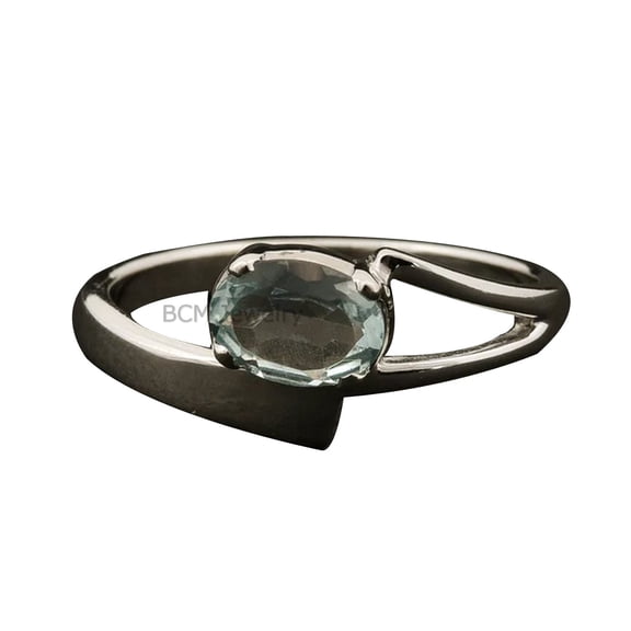 925 Sterling Silver Ring For Womens, Natural Blue Topaz Ring Gemstone Unique Handcrafted Ring For Her