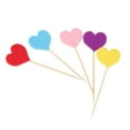 thumbnail image 3 of 50pcs Alimentos Del Modelo Del Corazón Recoge Un Palillo Partido Decoración De Cócteles Magdalena Sunnimix none, 3 of 8