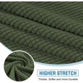 thumbnail image 3 of Fundas de sofá seccional 3 piezas Fundas de cojines de asiento de sofá Cojín separado en forma de L Funda de chaise longue para sofá seccional izquierdo/derecho (sofá grande de 2 plazas + 1 chaise longue, gris) Verde bronce 3 plazas + chaise longue, 3 of 5
