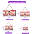 thumbnail image 5 of Happy Valentine’s Day Adorable Abyssinian Kitten Holding Heart Balloon Landscape Wood Sign Cat Lover Kitten Owner Gifts Hanging Wall Home Decor - 00030, 5 of 5