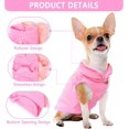 thumbnail image 2 of 2 Pieces Fleece Dog Sweater Vest Winter Warm Dog Sweaters for Small Dogs Male Female Fall Pullover Doggie Clothes with D-Ring Soft Puppy Cold Weather Coat Clothing, 2 of 6