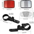 thumbnail image 3 of Bicycle front and rear reflector kit, bicycle wheel ctor kit, handlebar and armchair safety warning reflector, reflector kit, 3 of 8