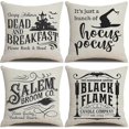 thumbnail image 1 of Halloween Decor Throw Pillow Covers Set of 4 Halloween Decorations Farmhouse Saying Fall Pillow Covers, 1 of 5