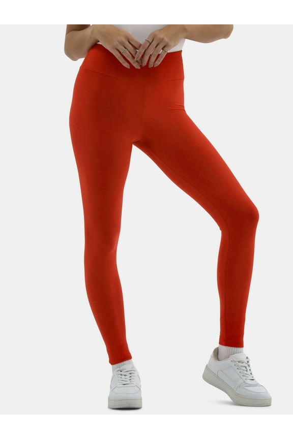 Faux Sueded Ankle Leggings, 27.5”Inseam, 1 or 2-Pack, Women's & Women's Plus Sizes XXS-4X