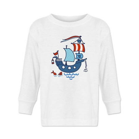 

Pirate Ship And Little Fish Long Sleeve Toddler -Image by Shutterstock 3 Toddler