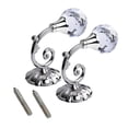 thumbnail image 5 of 2 piezas de metal grande para cristal Soporte de suspensión de ganchos de pared de retención de cortina de vidrio, 5 of 5