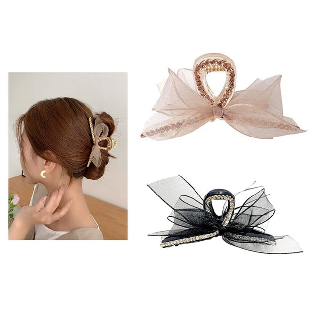 Pinzas para el cabello grandes, pinzas para el cabello grueso y fino, pinzas para el cabello con sujeción fuerte, pinzas para el cabello antideslizantes, pinzas para el cabello de moda, accesorios para el cabello, regalos para mujeres y niñas Sailing Electrónica