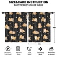thumbnail image 2 of Blackout Kids Curtains,Shiba Inu Childrens Insulated Curtains Set Of 2,Bedroom Essentials,Toddler Room Decor 42x54in(106x137cm), 2 of 4