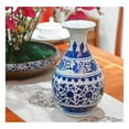thumbnail image 3 of Classic Vase of Blue-and-White Porcelain,Elegant Chinaware of Flower Vase of Blue Flowers Glaze,About 11 in(28 cm) Tall,2 + Optional Patterns (Pattern 2), 3 of 4